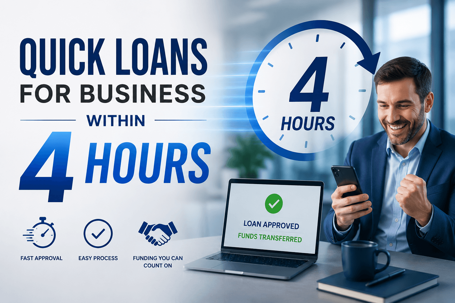 Quick loans for business within four hours